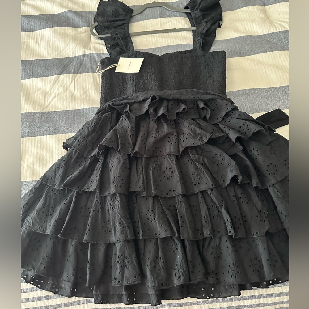 Mini dress with ruffles